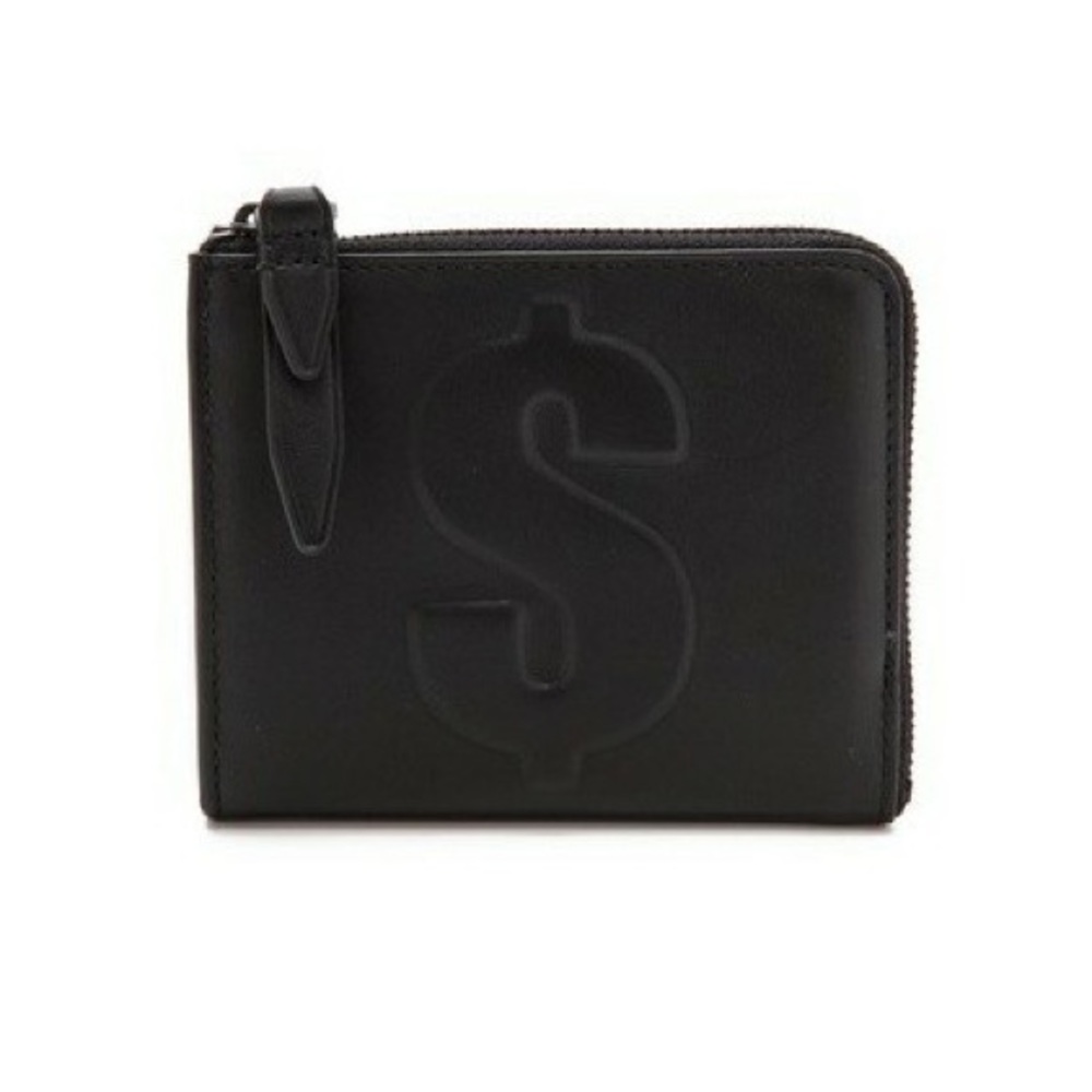 3.1 Phillip Lim Dollar Mini Zip Wallet Black